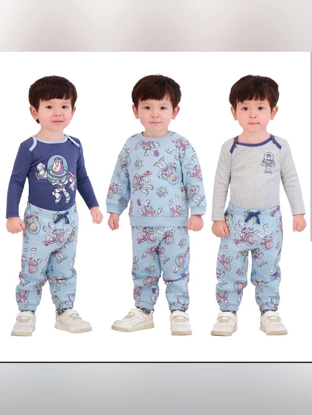 Disney characters 4piece baby Buzz Lightyear Ribbed set